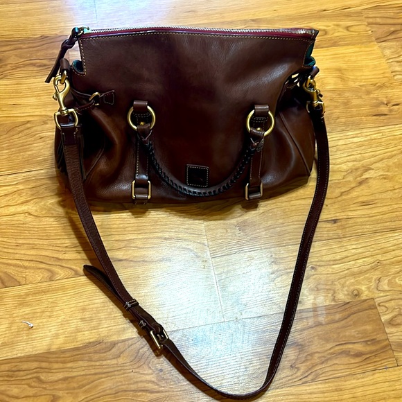 Dooney&Bourke Brown Leather Purse/Satchel - Picture 8 of 11